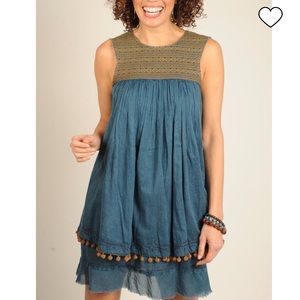 Uncle Frank Denim Tassle Dress size small